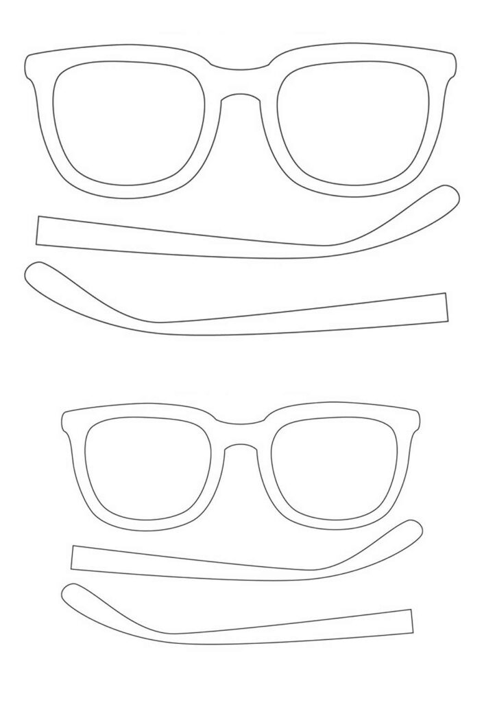 Moldes de Óculos para Imprimir