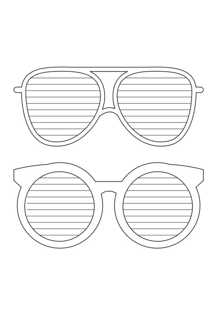 Moldes de Óculos para Imprimir