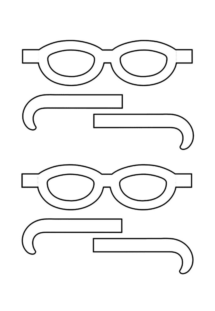 Moldes de Óculos para Imprimir