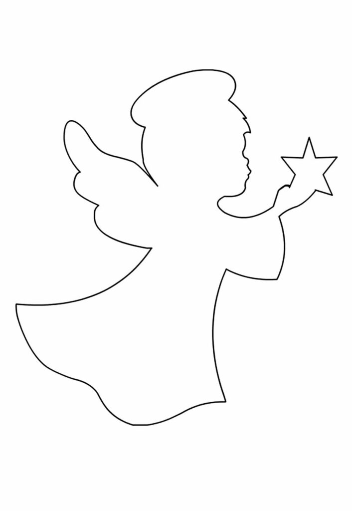 Molde de Anjo de Natal