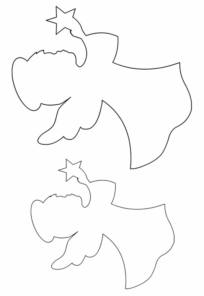 Moldes de Anjo de Natal