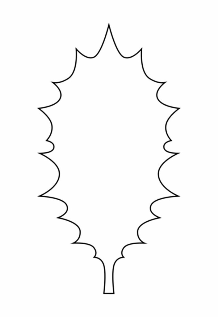 Molde de Folha de PInheiro