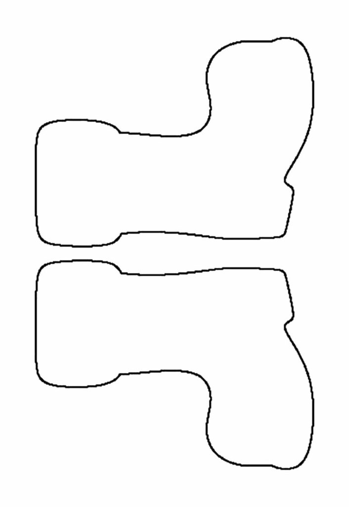 Moldes de Bota de Papei Noel