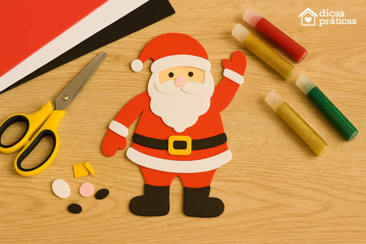 Moldes de Papai Noel em EVA