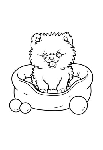 Desenho de Cachorro Kawaii