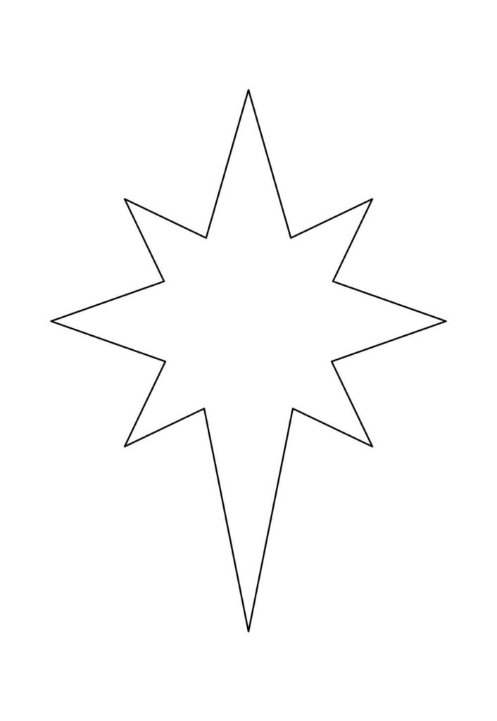 Molde de Estrela de Natal