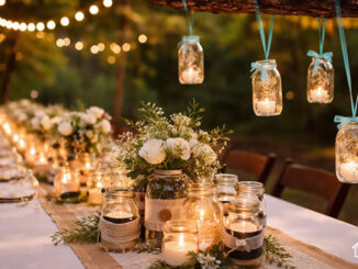 Decoração com Potes de Vidro para Casamento