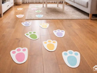 Moldes de Pegadas de Coelho para Imprimir