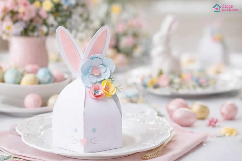 Caixinha de Coelho com Molde