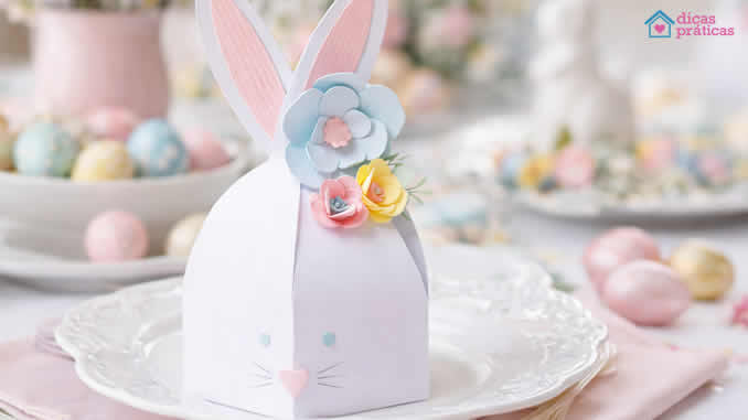 Caixinha de Coelho com Molde