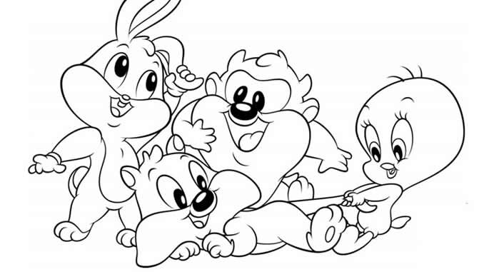 Desenhos de Baby Looney Tunes para pintar
