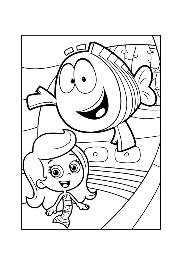 Desenho Bubble Guppies Colorir