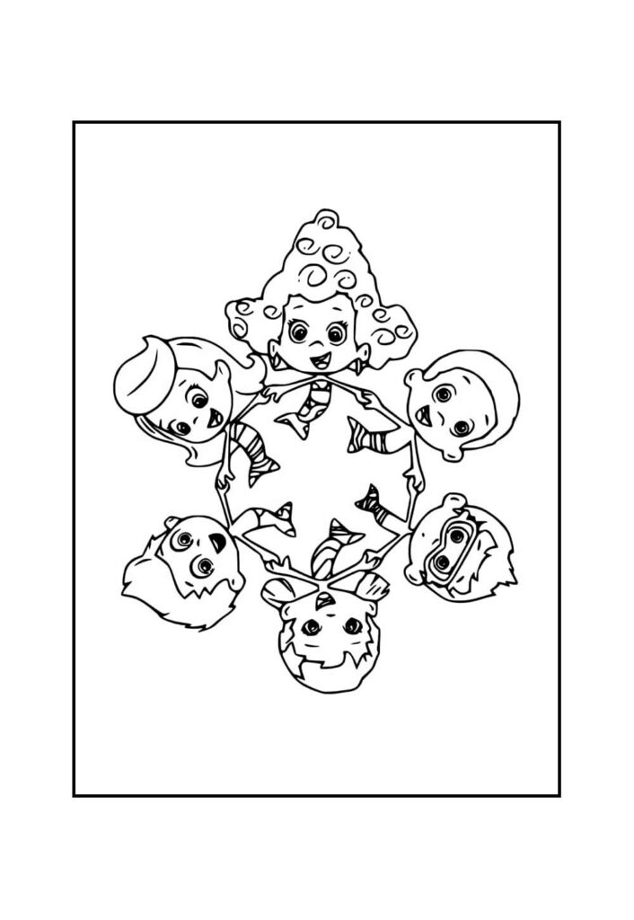 Desenho Bubble Guppies Colorir