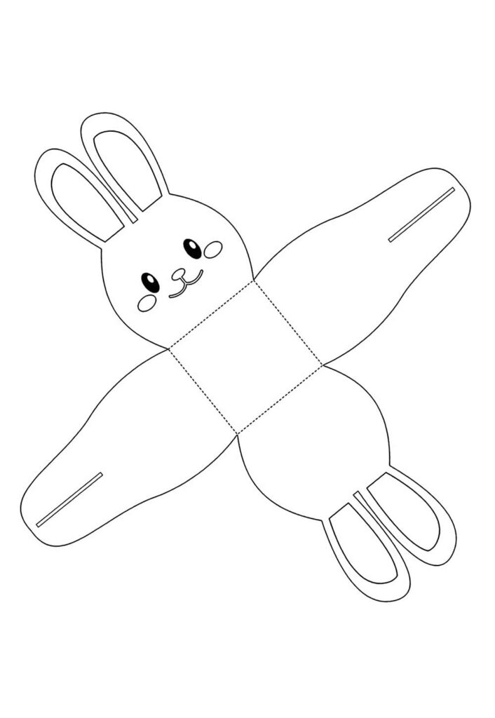 Molde de Caixinha de Coelhinho