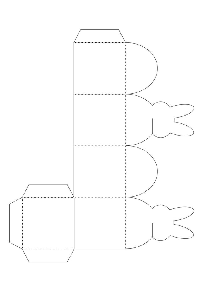 Moldes de Caixinha de Coelho