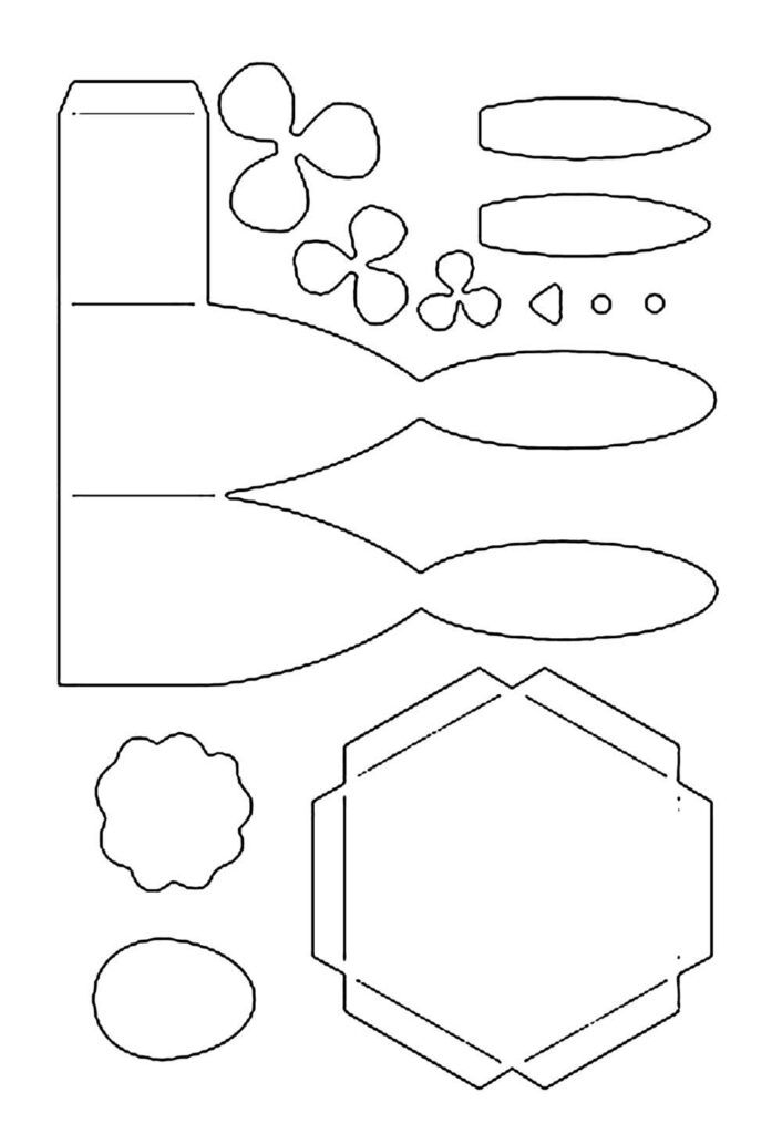 Molde de Caixinha de Coelho