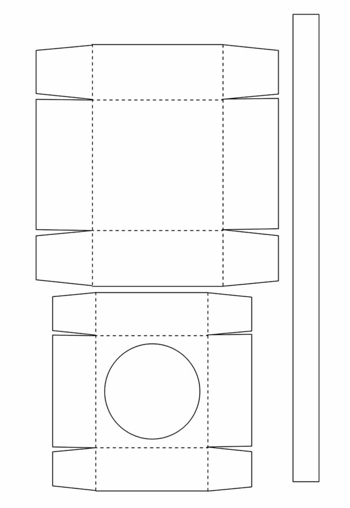 Molde de Caixinha de Páscoa para Impriimir