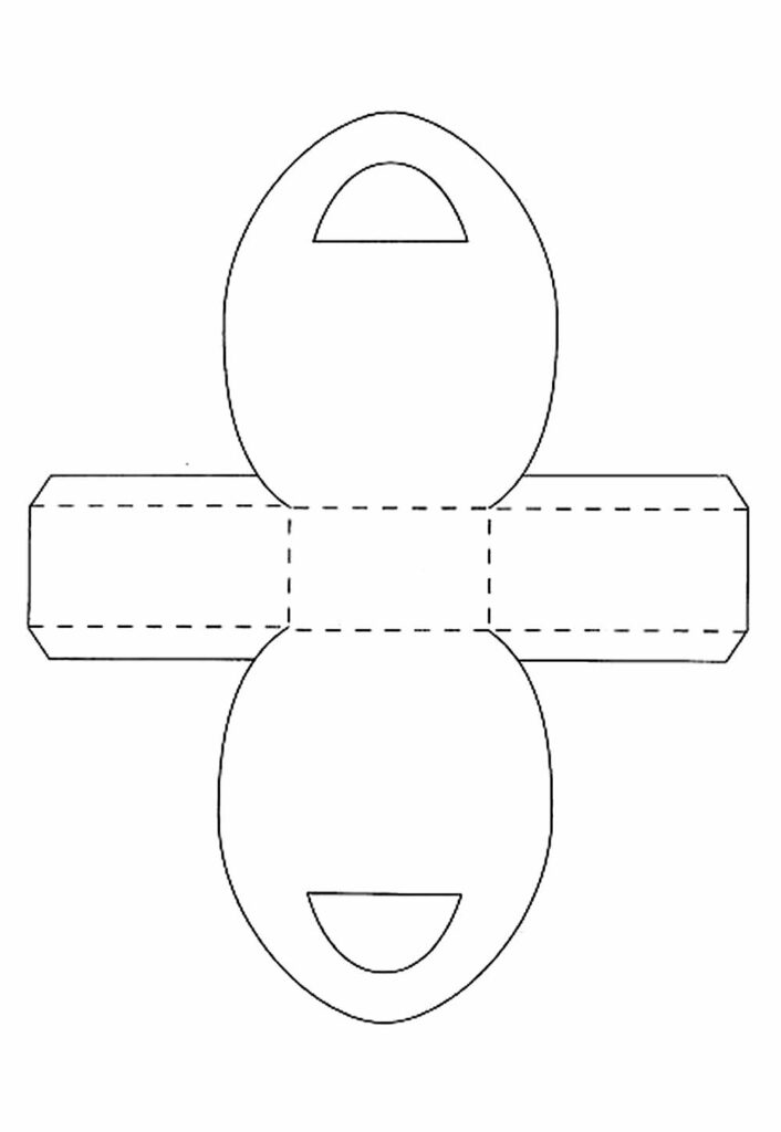 Molde de Caixinha de Páscoa