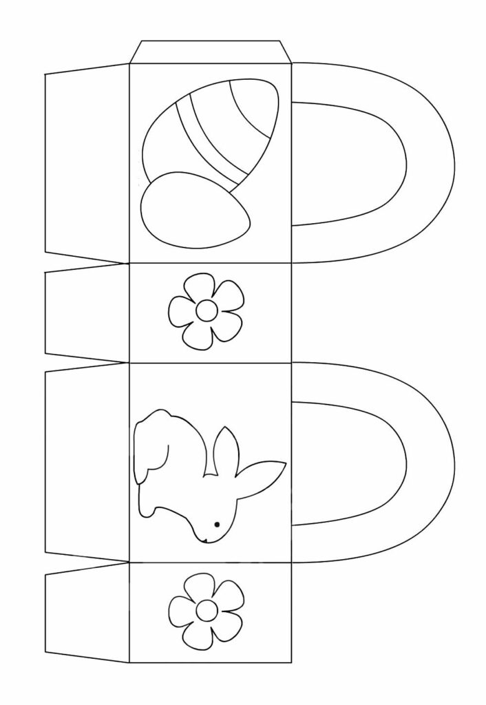 Molde de Caixinha de Ovo de Páscoa