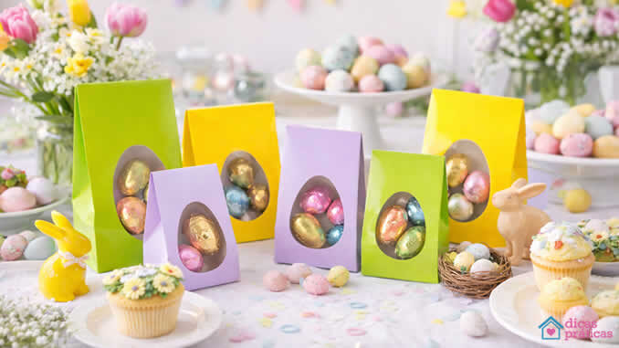 Caixinha de Ovo de Páscoa - Moldes