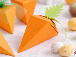 Molde de Caixa Cenoura para Imprimir