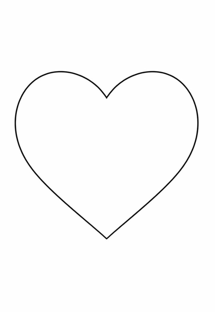 Coração para Cartão de Dia das Mães