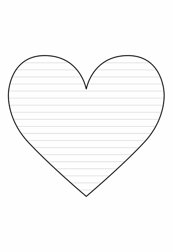 Molde de Coração - Cartão