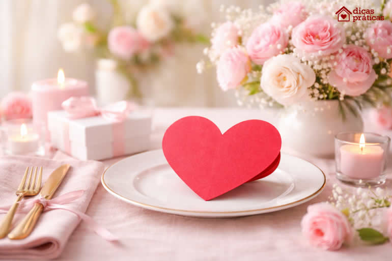 Molde de Cartão Coração - Dia das Mães