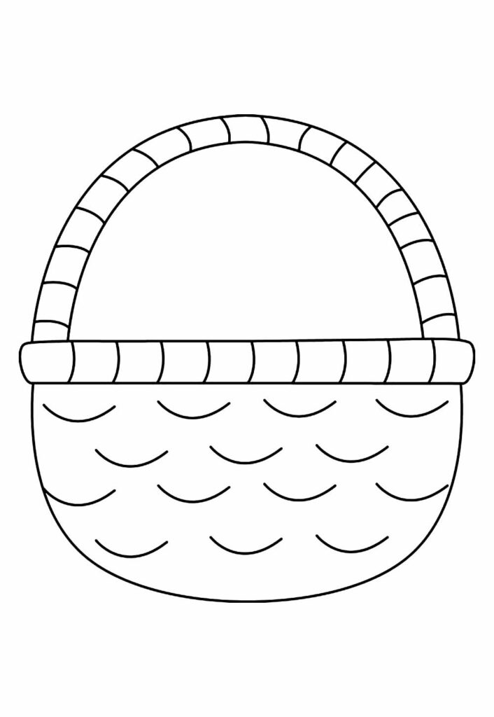 Molde de Cestinha de Páscoa
