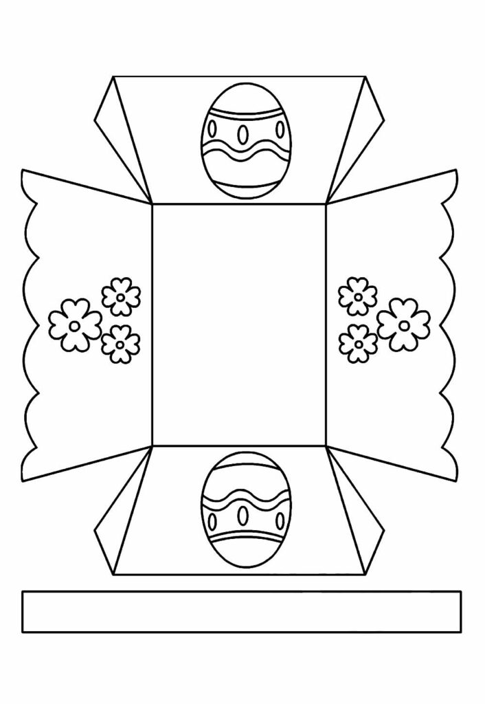 Moldes de Cestinha de Páscoa - Caixinha