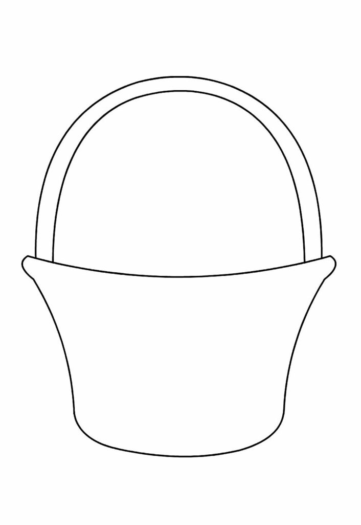 Molde de Cestinha de Páscoa