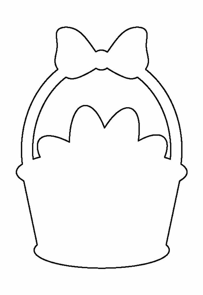 Molde de Cestinha de Páscoa