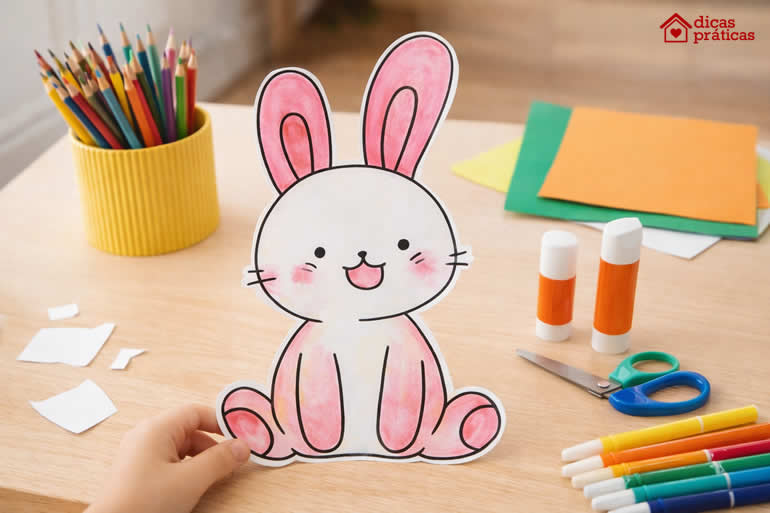 Coelhos para atividades educativas fáceis