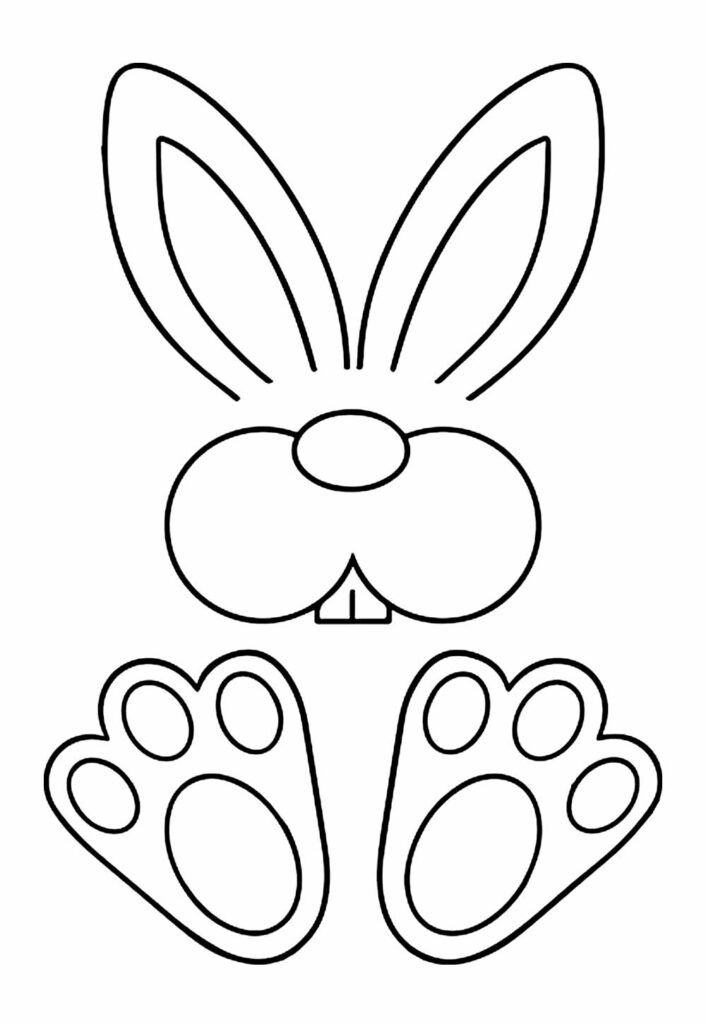 Molde de Coelho para Imprimir
