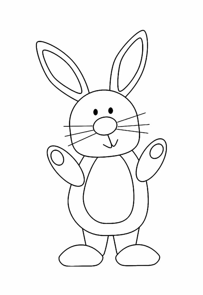 Molde de Coelhinho para Imprimir