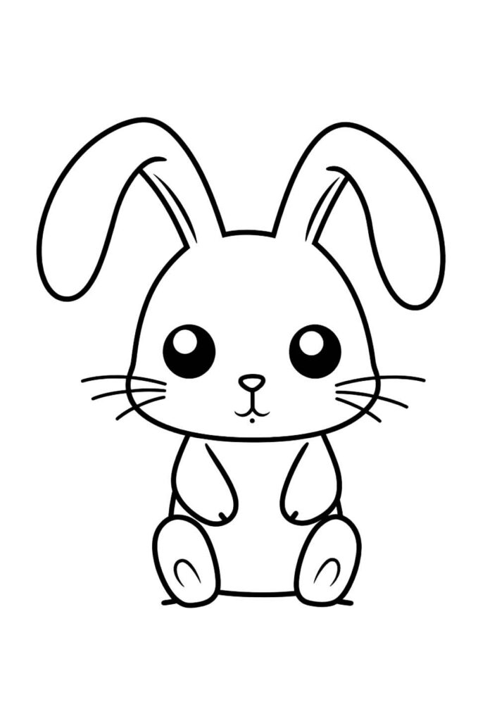 Desenho de Coelhinho para colorir