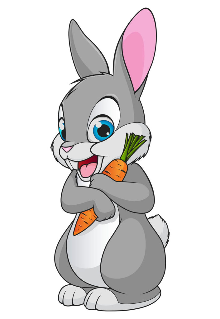 Molde de Coelhinho de Páscoa com Cenoura