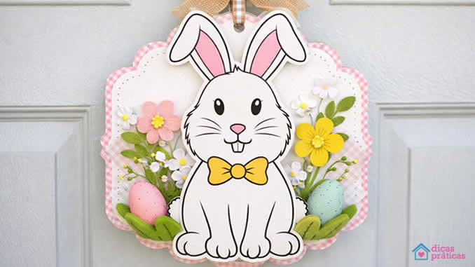 Moldes de Coelho para Porta da Casa