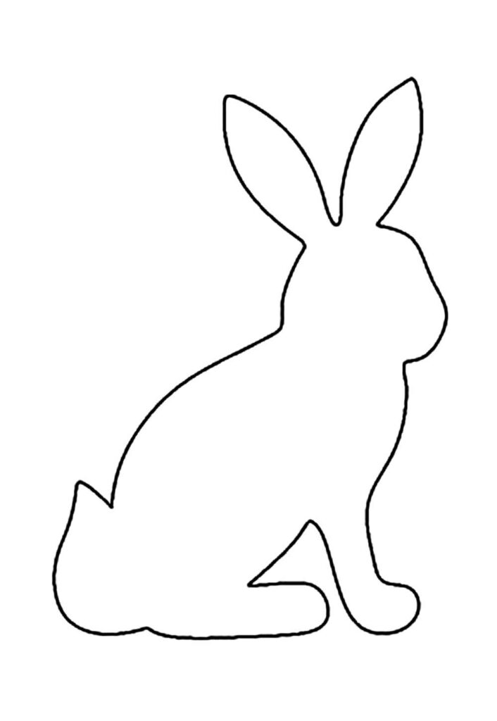 Molde de Coelho Sentado