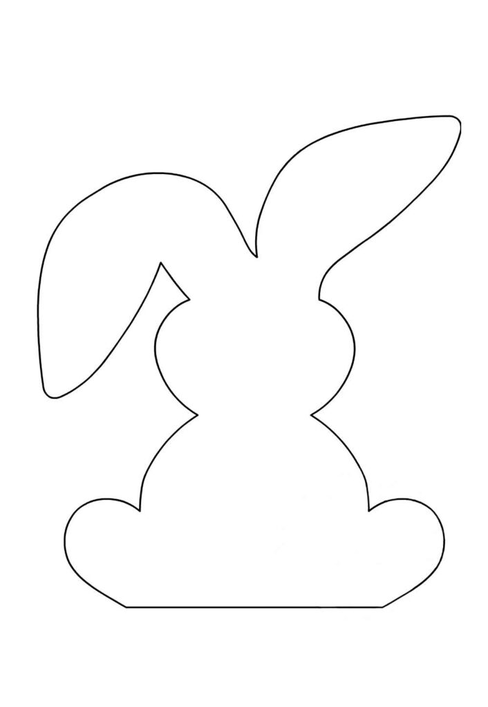 Molde de Coelho Sentado