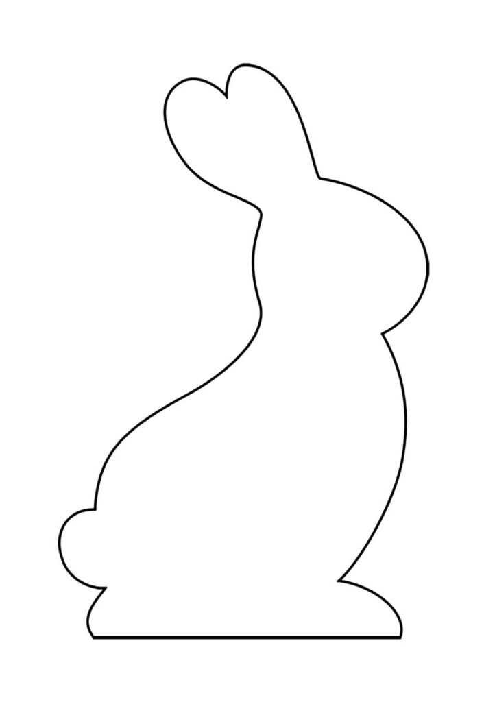 Molde de Coelho Sentado