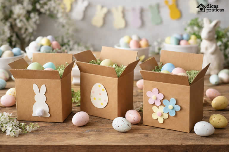 Moldes de Embalagens de Páscoa