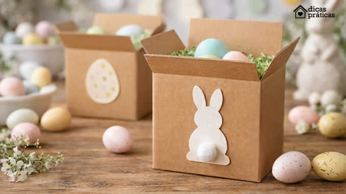 Embalagem de Páscoa com Molde