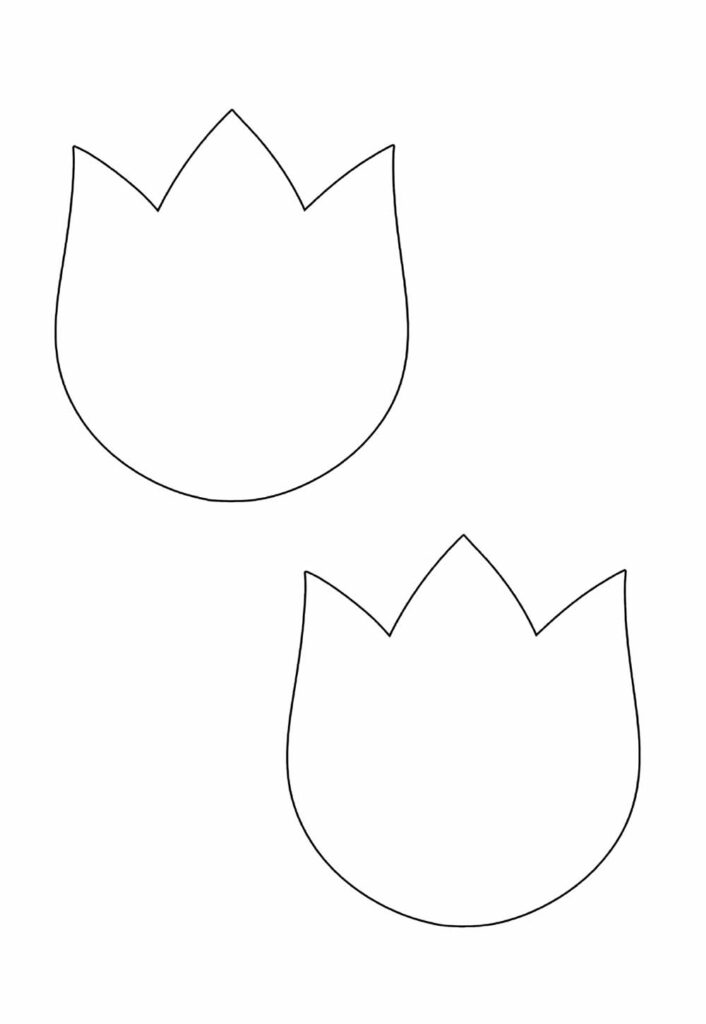 Molde de Flores - Tulipa