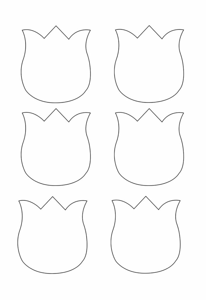 Molde de Flores - Tulipa Pequena