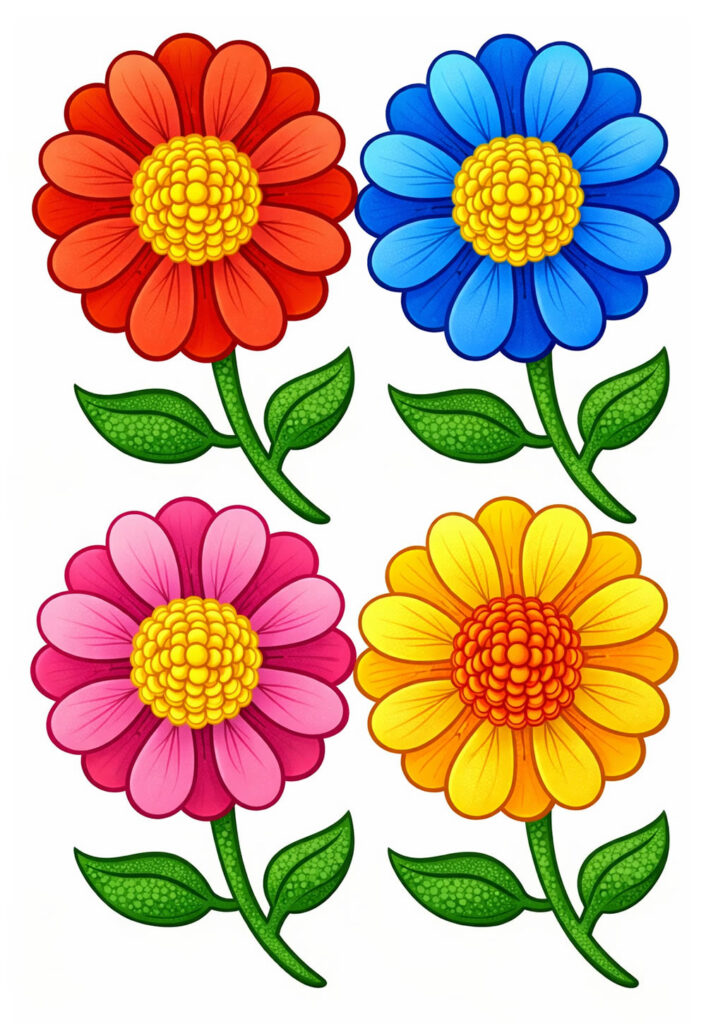 Moldes de Flores Grandes