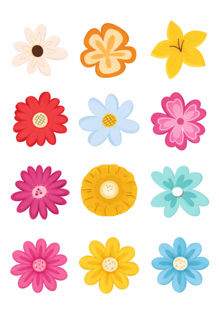 Moldes de Flores Pequenas