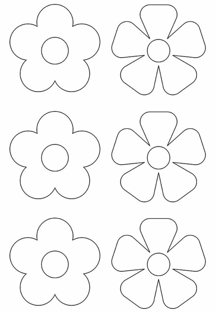 Moldes de Flores para Imprimir
