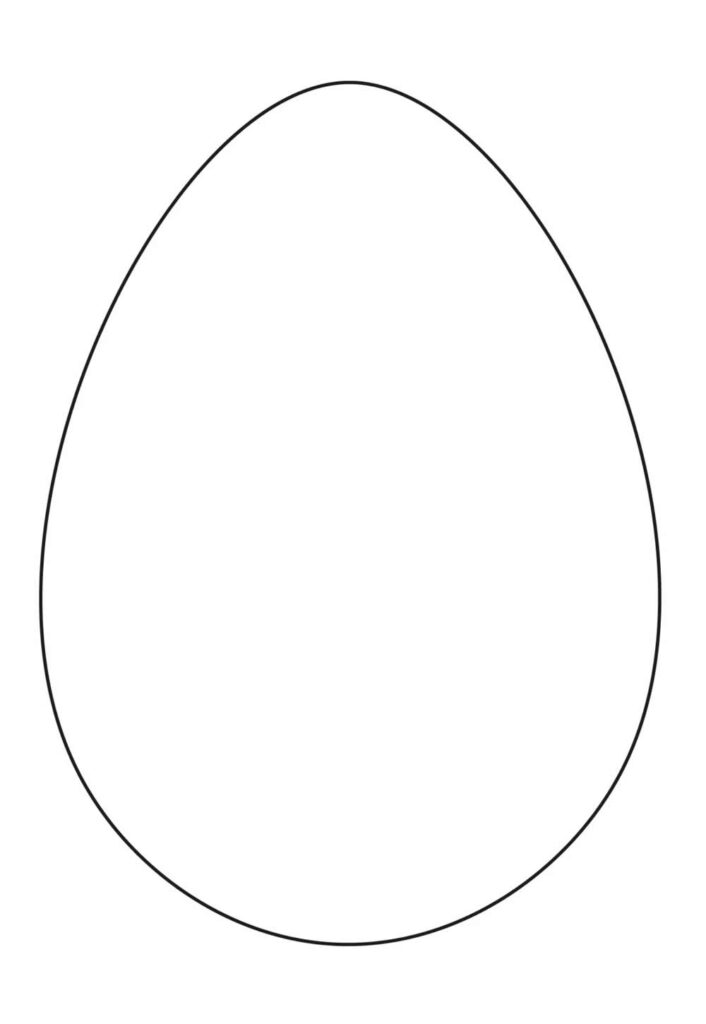 Molde de Ovo para Imprimir