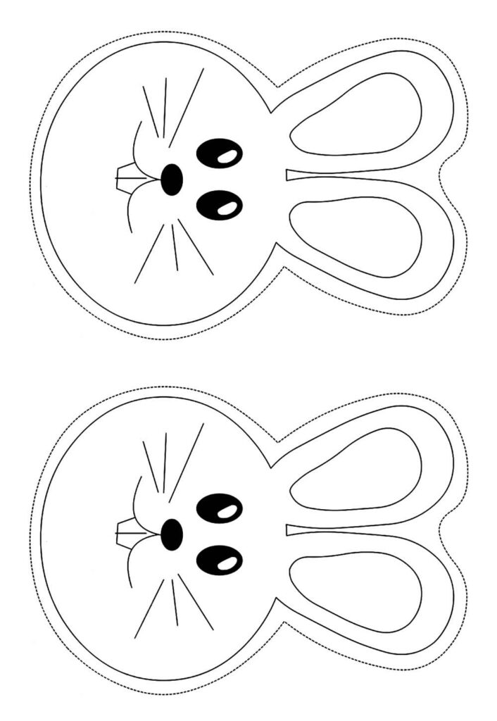 Moldes de Rosto de Coelhinhos